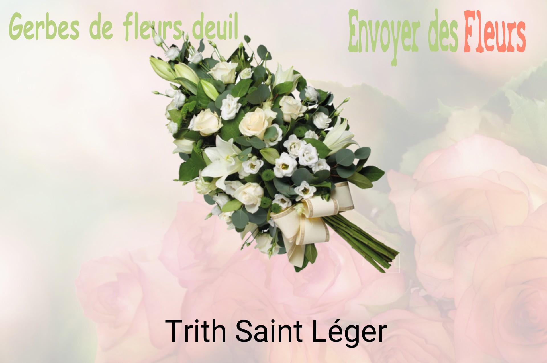 Gerbe de fleurs de deuil livrée à Trith-Saint-Léger